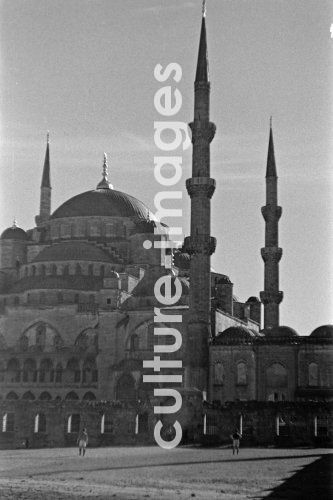 Türkei, Istanbul, Blaue Moschee, Minarett,