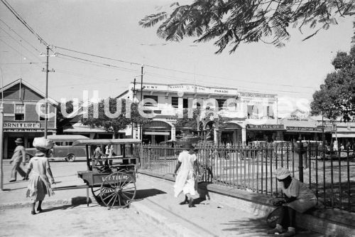 Jamaica, Kingston, Strassenszene, Stadtansicht. Aus