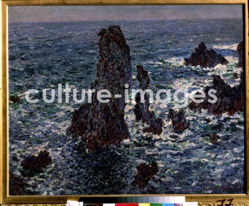 Claude Monet, Felsen in Belle-Ile (Pyramides de Port-Coton, Mer sauvage), Monet, Claude (1840-1926