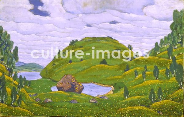 Nicholas Roerich, Bühnenbildentwurf zum Ballett Das Frühlingsopfer (Le Sacre du Printemps) von I. Strawinski