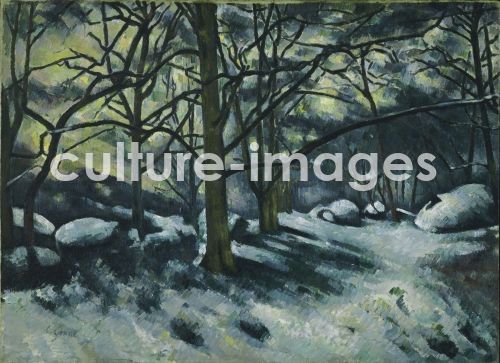 Paul Cézanne, Schneeschmelze in Fontainebleau