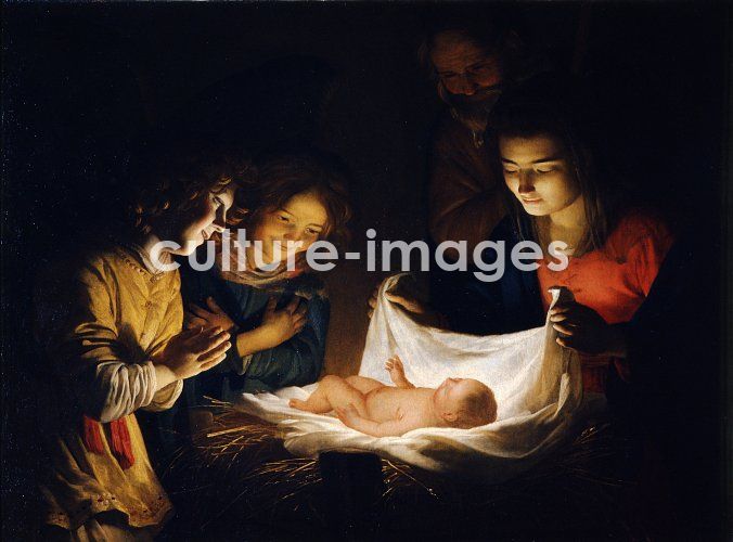 Gerrit van Honthorst, Die Anbetung des Christuskindes Gerrit van Honthorst, Die Anbetung des Christuskindes