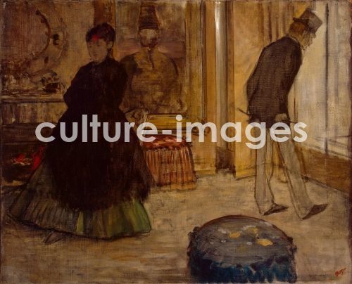 Edgar Degas, Interieur mit zwei Figuren