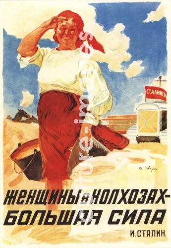 Wassili Semjonowitsch Swarog, Sowjetische Agitations- und Propagandakunst
