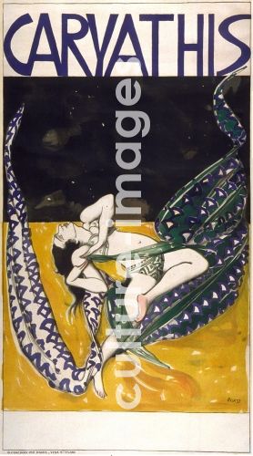 Léon Bakst, Plakat für die Tanzaufführung von Elise Jouhandeau im Caryathis-Theater