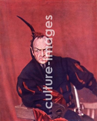 Fjodor Schaljapin als Mephistopheles in der Oper Faust von Charles Gounod