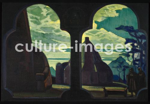 Nicholas Roerich, Bühnenbildentwurf zur Oper Tristan und Isolde von R. Wagner