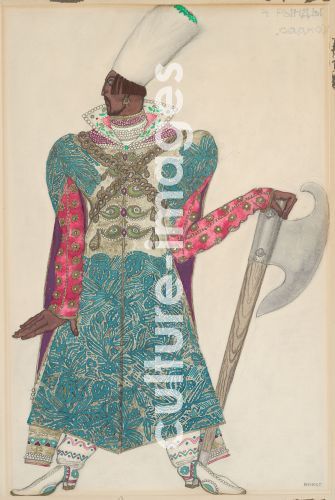 Léon Bakst, Rynda. Kostümentwurf zur Oper Sadko von N. Rimski-Korsakow