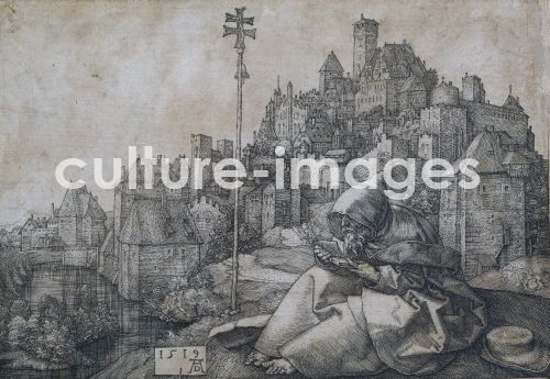 Albrecht Dürer, Heiliger Antonius vor der Stadt