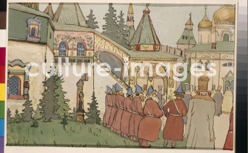 Iwan Jakowlewitsch Bilibin, Illustration zum Märchen Finist, der Falke.