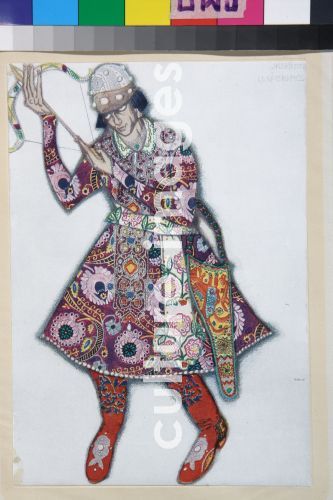 Léon Bakst, Iwan Zarewitsch. Kostümentwurf zum Ballett Der Feuervogel (L