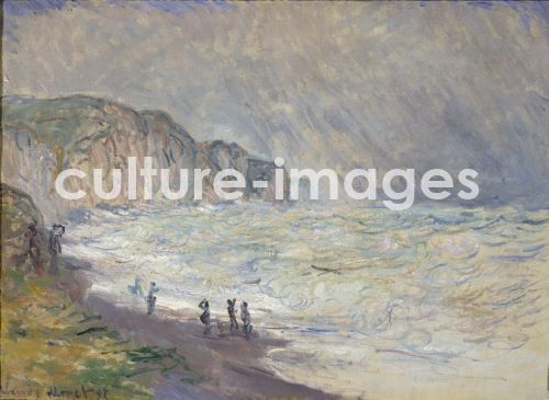 Claude Monet, Stürmische See in Pourville