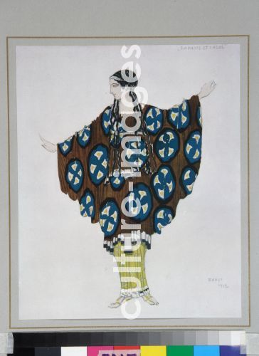 Léon Bakst, Kostümentwurf zum Ballett Daphnis et Chloé von M. Ravel