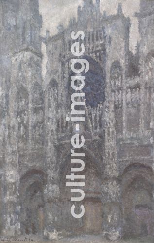 Claude Monet, Kathedrale von Rouen an einem grauen Tag