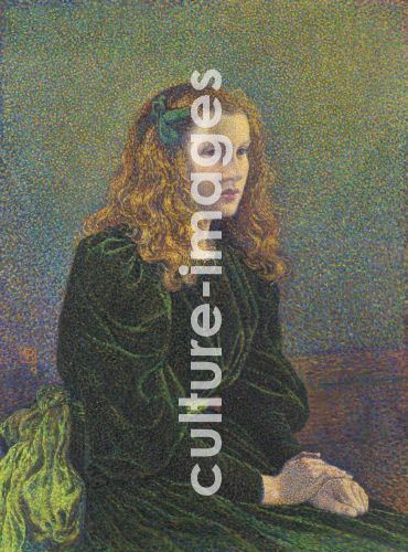 Théo van Rysselberghe, Jeune femme en robe verte (Germaine Maréchal)