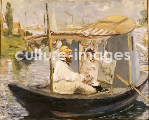 Édouard Manet, Das Boot (Claude Monet in Argenteuil)