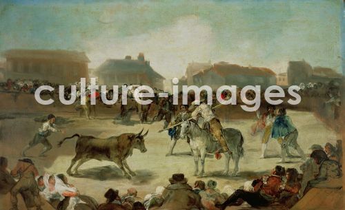 Francisco Goya, Stierkampf in einem Dorf