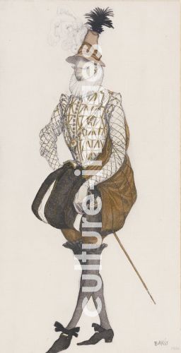 Léon Bakst, Kostümentwurf zum Ballett Dornröschen von P. Tschaikowski