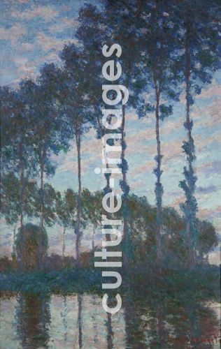 Claude Monet, Pappeln am Ufer der Epte, Abend-Effekt