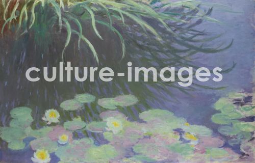 Claude Monet, Nymphéas avec reflets de hautes herbes