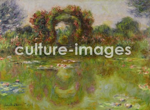 Claude Monet, Bassin aux Nymphéas, les Rosiers