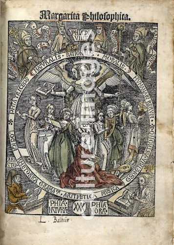 Gregor Reisch, Margarita Philosophica. Titelseite