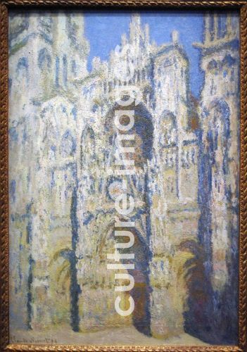 Claude Monet, Kathedrale von Rouen, das Portal und der Turm Saint-Romain bei strahlender Sonne