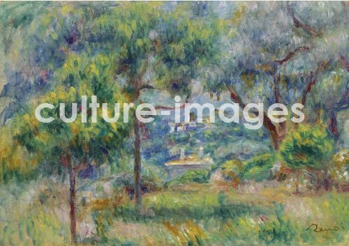 Pierre Auguste Renoir, Blick von der Terrasse in Cagnes