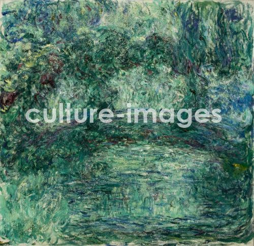 Claude Monet, Japanische Brücke über den Seerosenteich in Giverny
