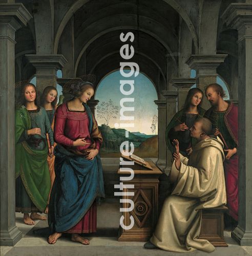 Perugino, Das Wunder des heiligen Bernard