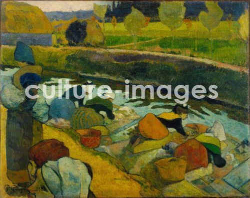 Paul Gauguin, Gauguin, Paul Eugéne Henri (1848-1903), Wäscherinnen, Öl auf Leinwand, Postimpressionismus, 1888, Frankreich, © Museum of Modern Art, New York.