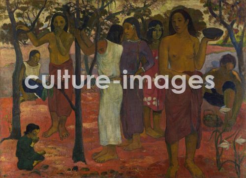 Paul Gauguin, Gauguin, Paul Eugéne Henri (1848-1903), Nave Nave Mahana, Öl auf Leinwand, Postimpressionismus, 1896, Frankreich, Musée des Beaux-Arts, Lyon.