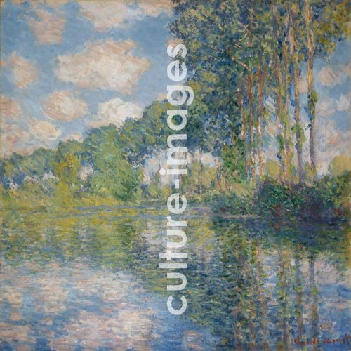 Claude Monet, Monet, Claude (1840-1926), Pappeln am Ufer der Epte, Öl auf Leinwand, Impressionismus, 1891, Frankreich, National Gallery of Scotland, Edinburgh.