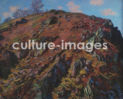 Claude Monet, Monet, Claude (1840-1926), Le Bloc. Paysage de la Creuse, Öl auf Leinwand, Impressionismus, 1889, Frankreich, Royal Collection, London.