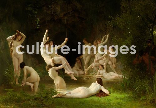 William-Adolphe Bouguereau, Bouguereau, William-Adolphe (1825-1905), Das Nymphäum, Öl auf Leinwand, Akademismus, 1878, Frankreich, Haggin Museum, Stockton. William-Adolphe Bouguereau, Bouguereau, William-Adolphe (1825-1905), Das Nymphäum, Öl auf Leinwand, Akademismus, 1878, Frankreich, Haggin Museum, Stockton.