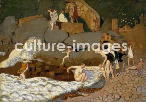 Maurice Denis, Denis, Maurice (1870-1943), Felsen von Trestrignel, Öl auf Leinwand, Fauvismus, 1920, Frankreich, Museum of Modern Art, Saitama.