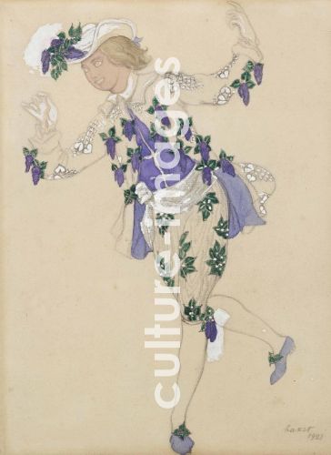 Léon Bakst, Kostümentwurf zum Ballett Dornröschen von P. Tschaikowski