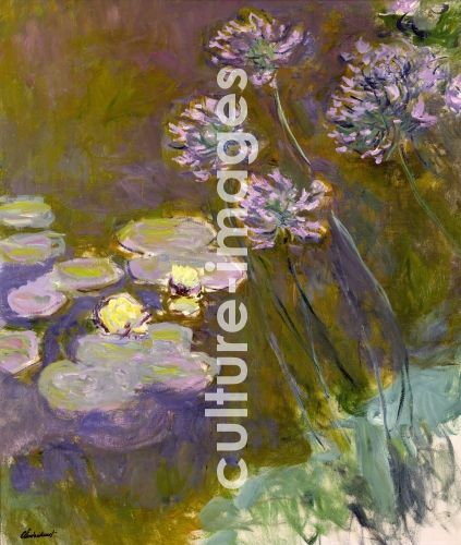 Claude Monet, Seerosen und Agapanthus