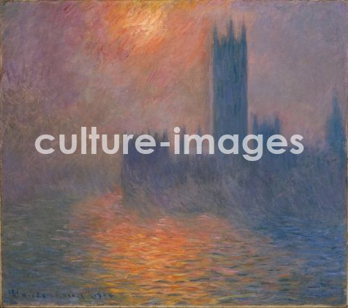 Claude Monet, Parlamentsgebäude. Sonnenuntergang