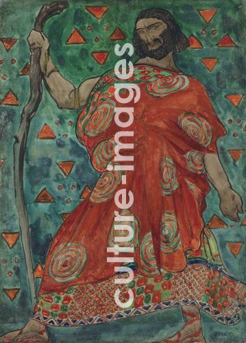 Léon Bakst, Kostümentwurf zur Tragödie Antigone nach Sophokles