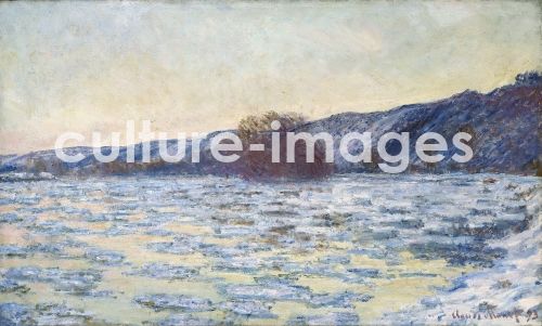 Claude Monet, Eisschollen im Dämmerlicht