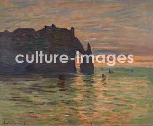 Claude Monet, Sonnenuntergang bei Étretat