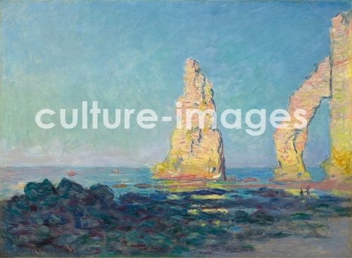 Claude Monet, Felsnadel Aiguille bei Étretat, Ebbe