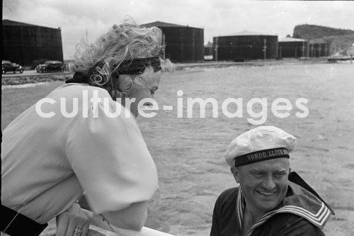 Curaçao, Caracasbay, Frau , Strand,