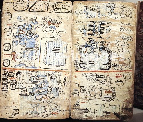 Codex Tro-Cortesianus, Manuskript in der Maya-Schrift (Mayaglyphen), Madrider Kodex