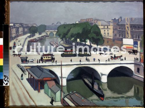 Pierre-Albert Marquet, Saint-Michel-Brücke in Paris. Quai des Grands Augustins, Marquet, Pierre-Albert (1875-1947)