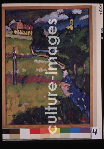 Wassily Wassiljewitsch Kandinsky, Kirche in Murnau. Skizze