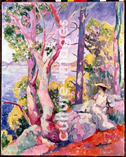 Henri Charles Manguin, Morgen (Dame in einer Bucht)