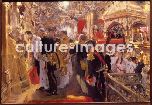 Valentin Alexandrowitsch Serow, Die Krönung des Kaisers Nikolaus II. in der Maria-Himmelsfahrt-Kathedrale