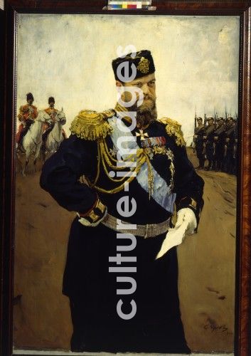 Valentin Alexandrowitsch Serow, Porträt des Kaisers Alexander III.